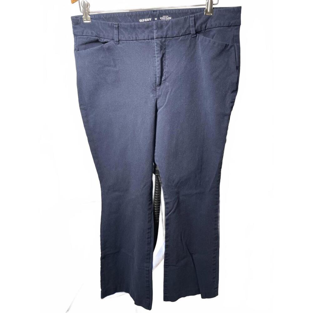 Old Navy Women's Dark Navy Straight Leg Trousers